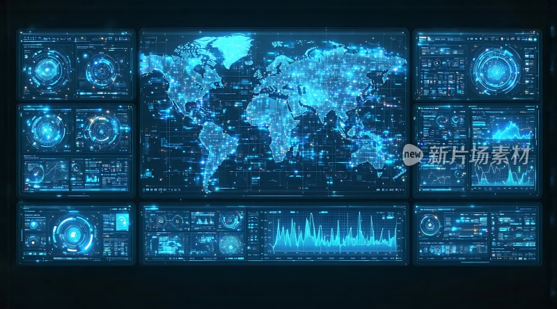 未来科技世界数据监控中心