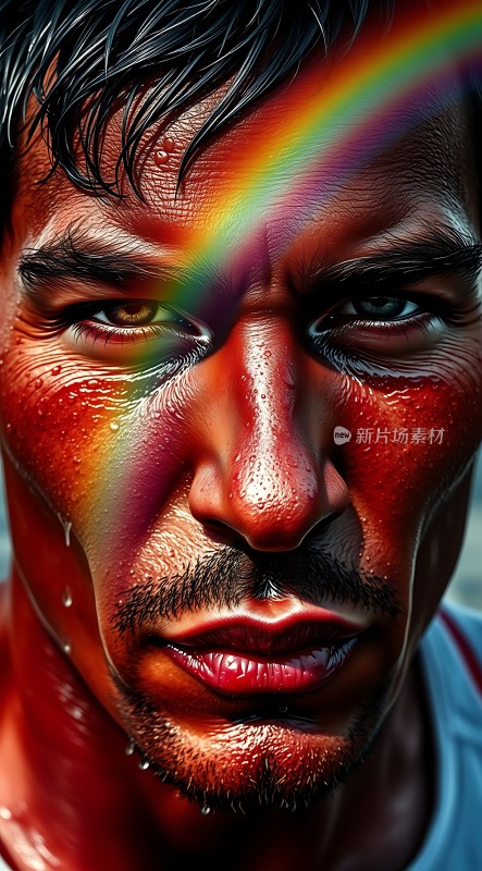 彩虹下的汗水与坚持