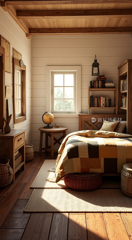 阳光午后温馨卧室