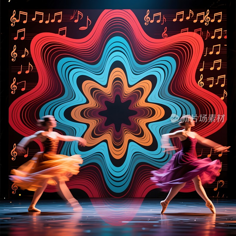 舞动旋律色彩斑斓的音乐之舞