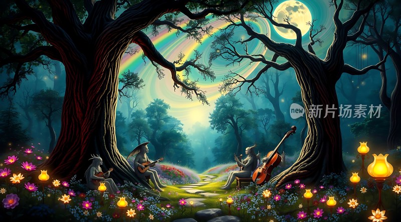 夜幕下的精灵音乐会