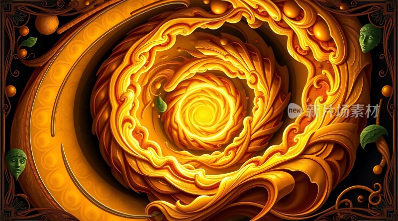 金色的漩涡