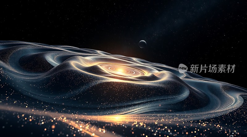 宇宙奇观星云漩涡与行星