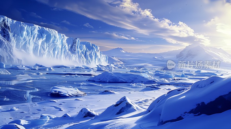 北极南极冰川雪山