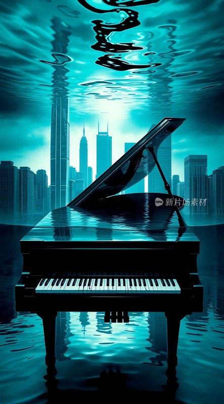 钢琴下的城市