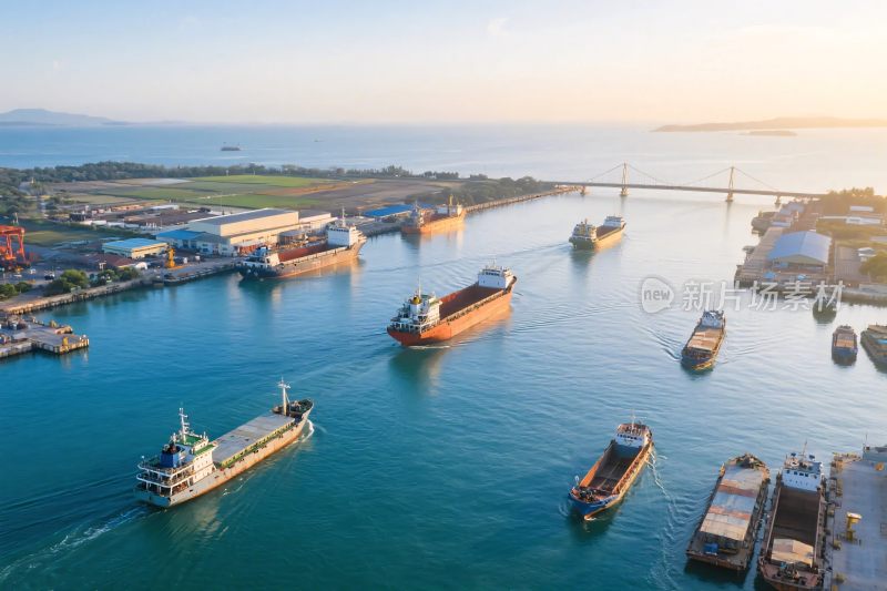 港口海景航拍图