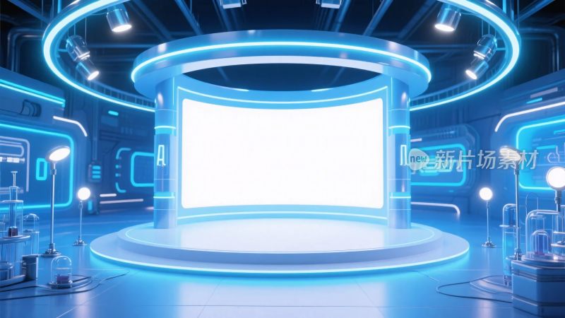 未来科技舞台场景