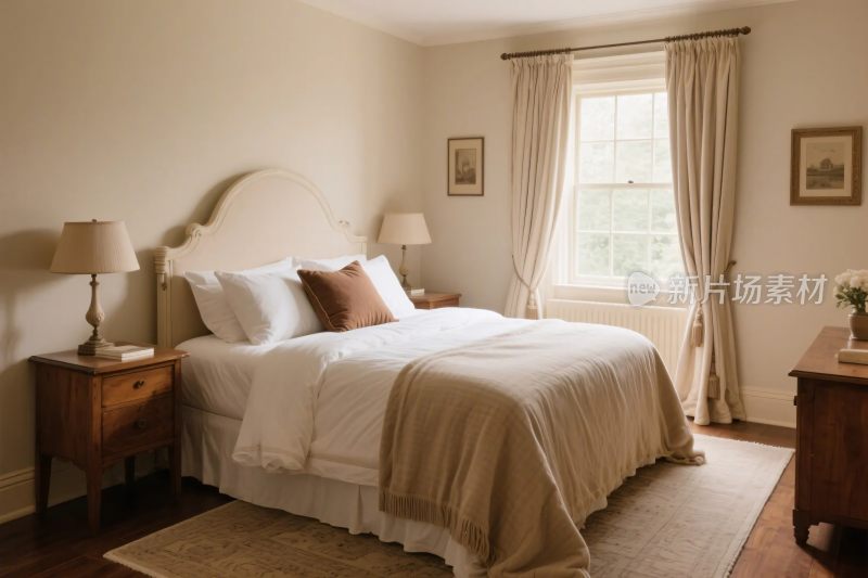 温馨简约风格卧室室内场景