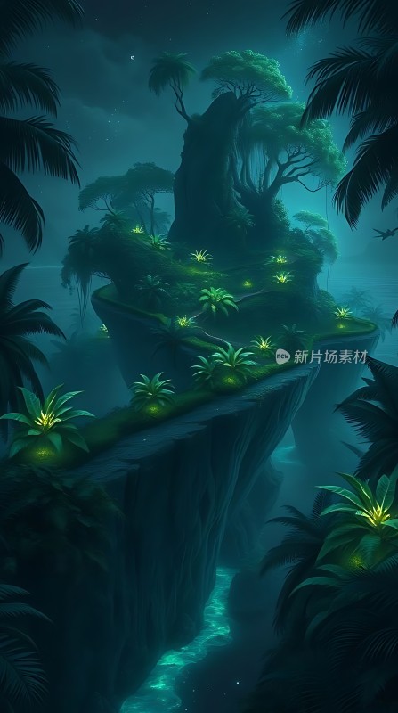 神秘夜林秘境探险