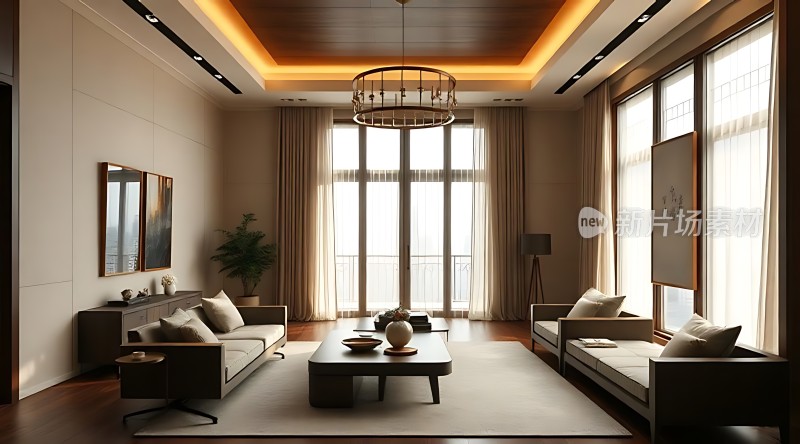 现代简约客厅设计温馨舒适时尚大气