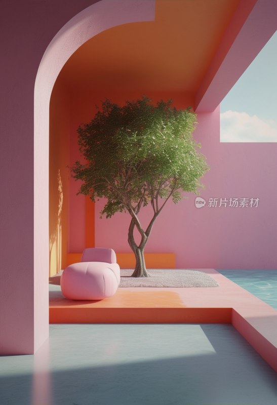 热带度假村泳池