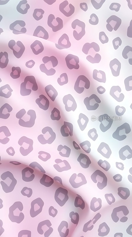 粉蓝豹纹渐变背景