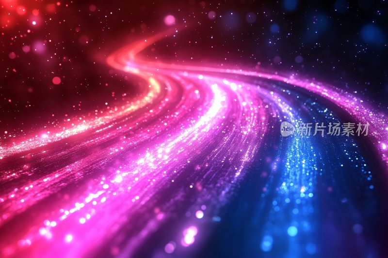 炫彩流光梦幻光线轨迹