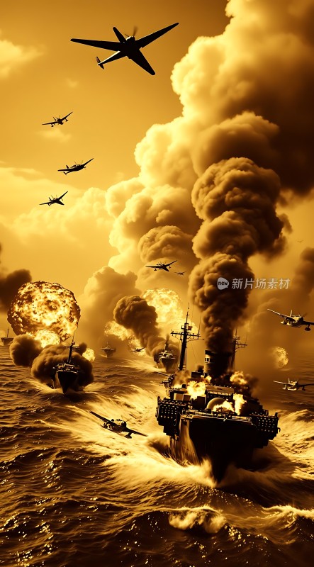 海战风云航母与战机激战