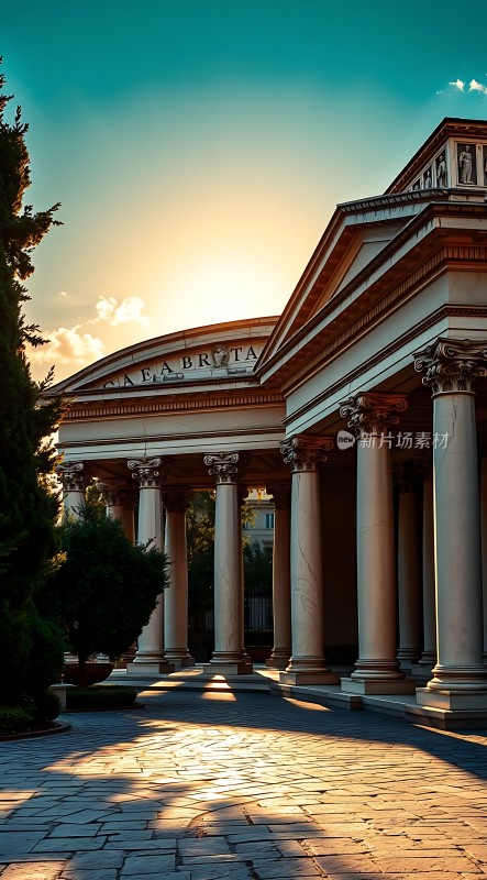 阳光下的宏伟建筑