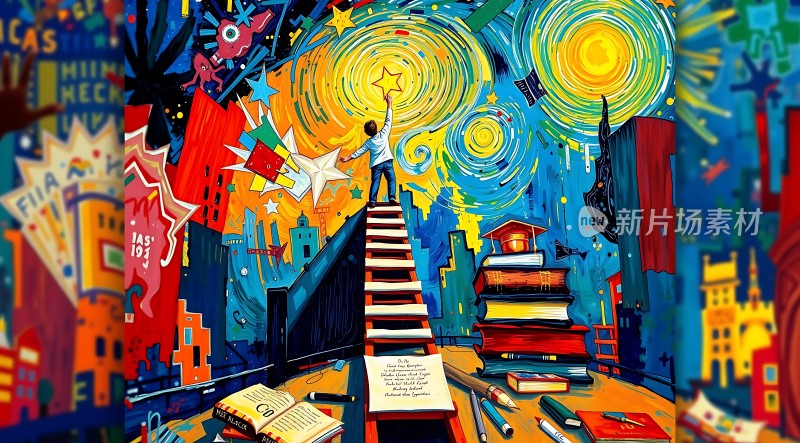 星空下的梦想阶梯