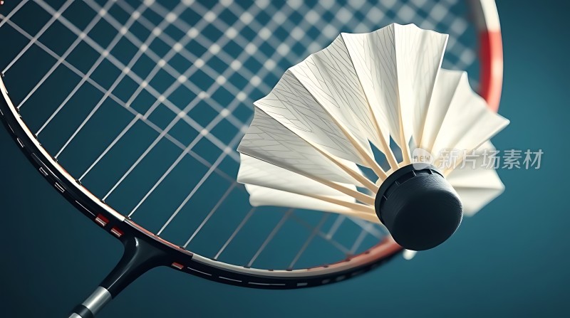 羽毛球拍与球