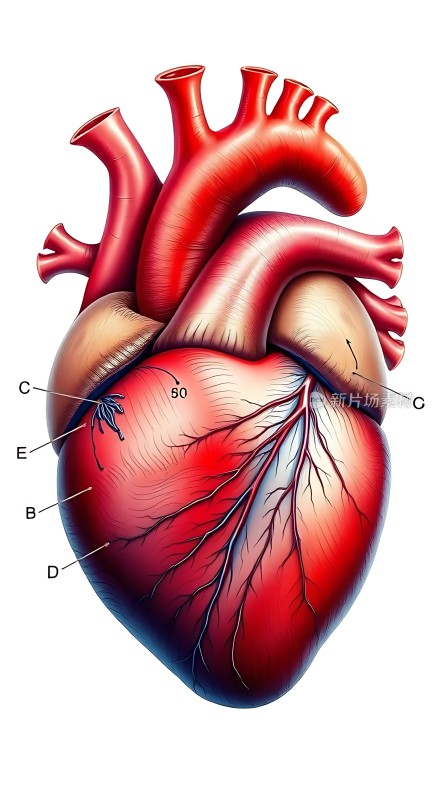 心脏解剖结构图