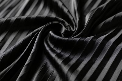 黑白条纹布料特写 黑白条纹布料特写