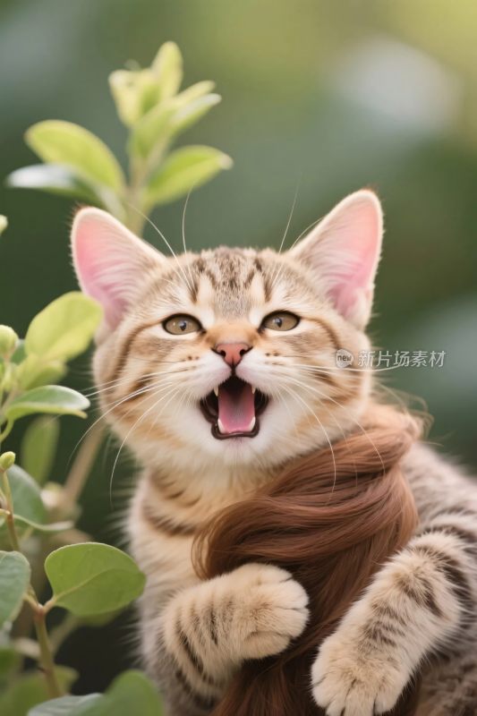 可爱小猫自然画面