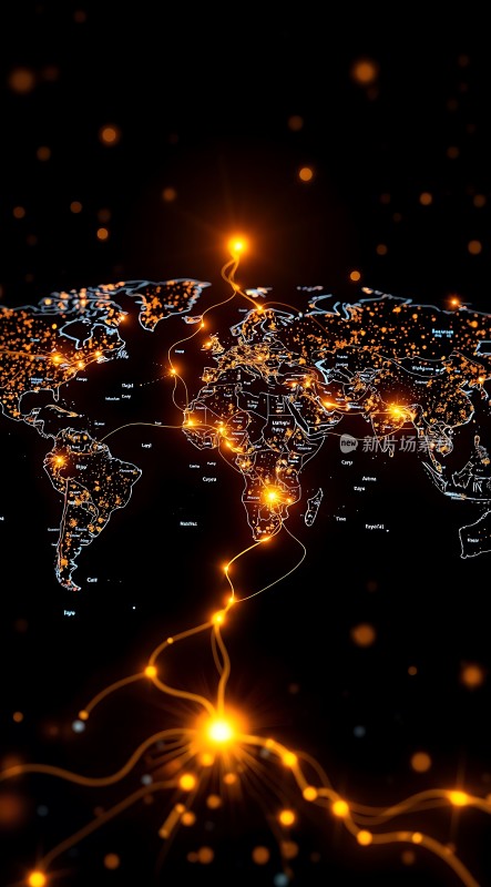 全球网络连接图