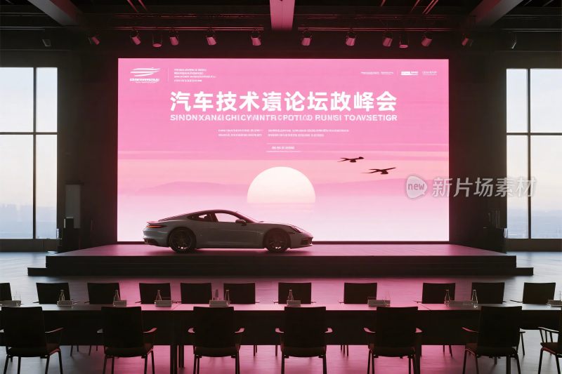 汽车论坛会议场景