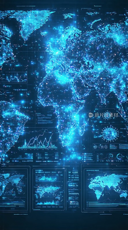 全球数据可视化分析图