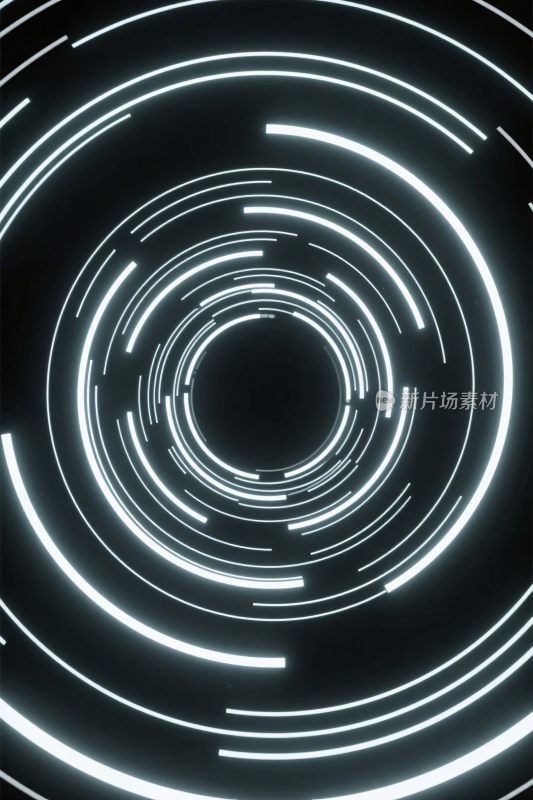 环形光效艺术插画