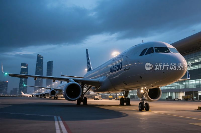 机场停放的客机