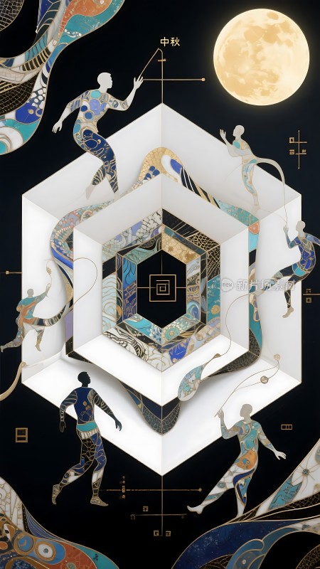 中秋月圆人团圆