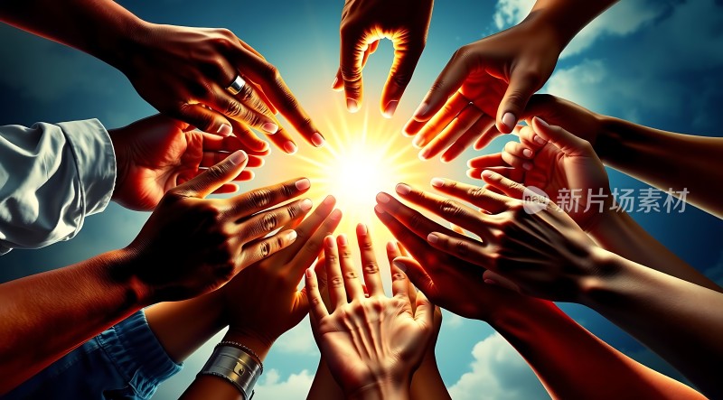 汇聚希望之手共创美好未来