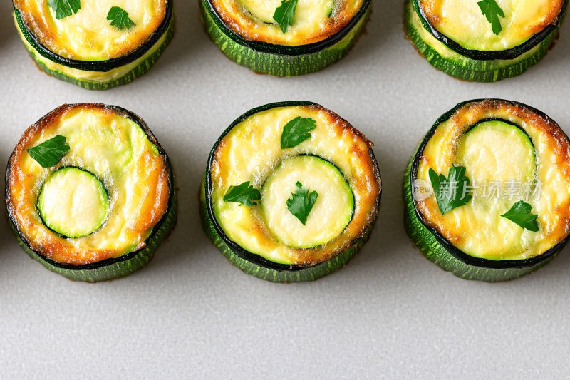 西葫芦芝士小烤盅美食图