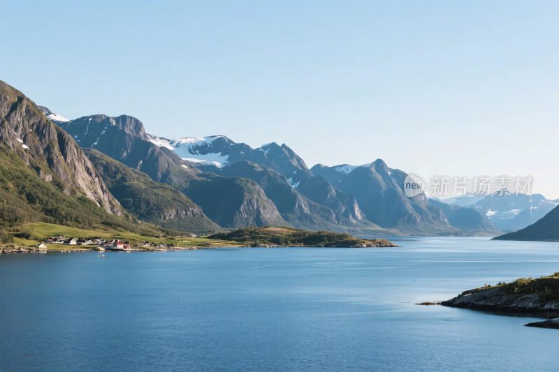 山水湖泊自然风光