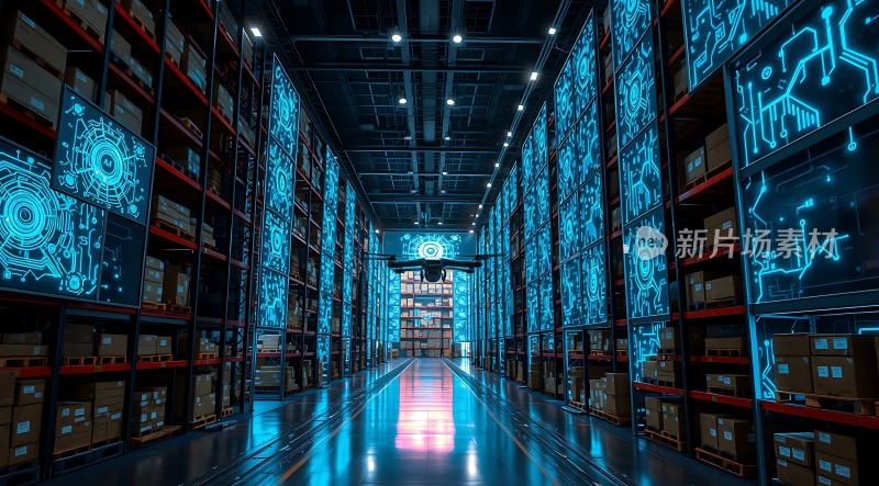 智能仓库的未来物流中心