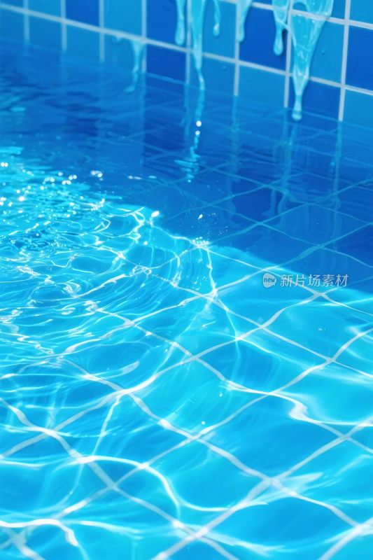泳池水面波纹效果