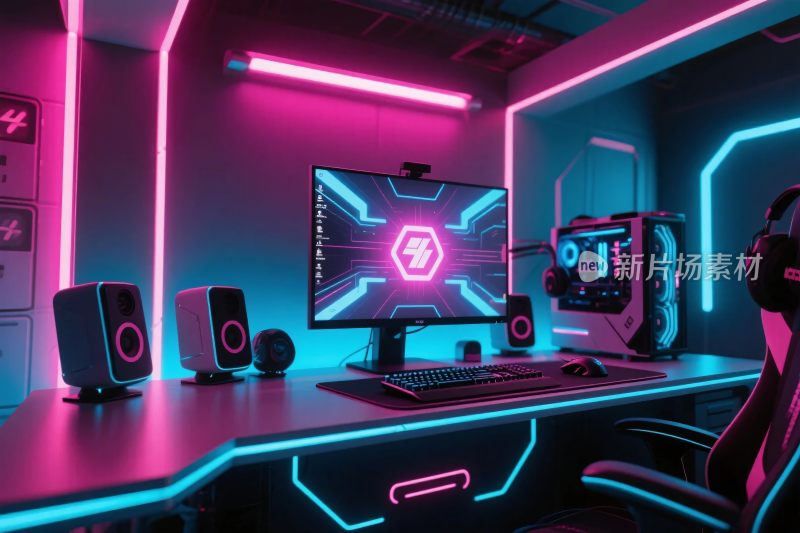 霓虹电竞游戏室