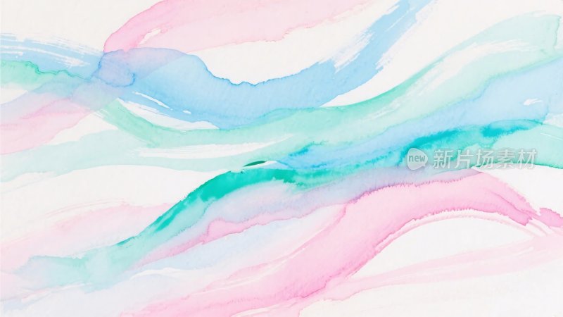 水彩波浪抽象背景