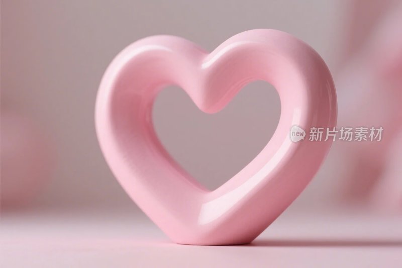 粉色爱心造型装饰