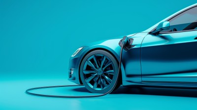 新能源汽车纯色背景