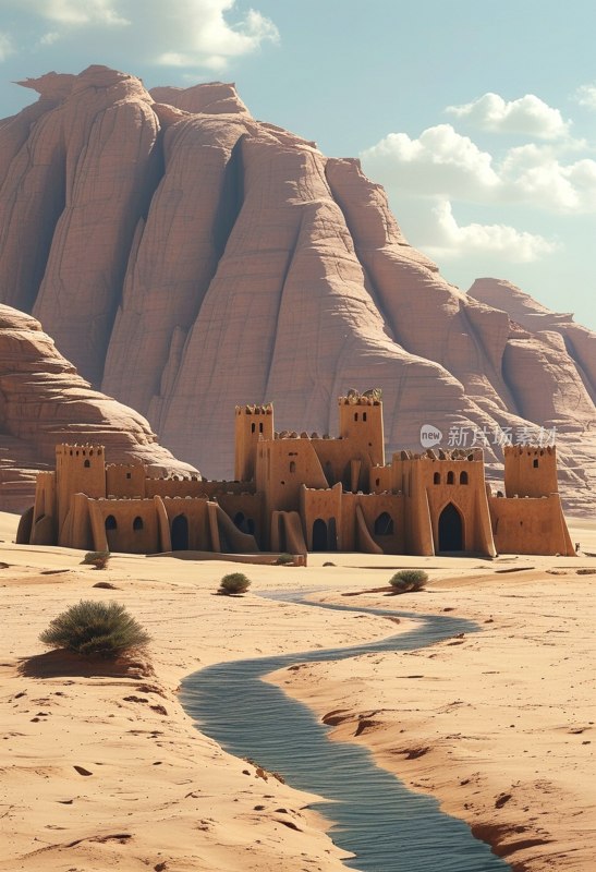 阿布扎比沙漠日落