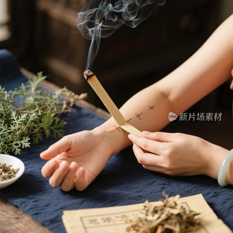 中医刮痧养生场景