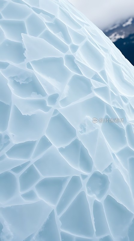 冰封世界晶莹剔透