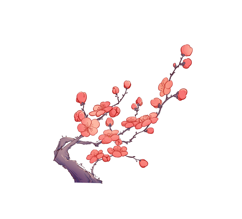 国风梅花免扣素材
