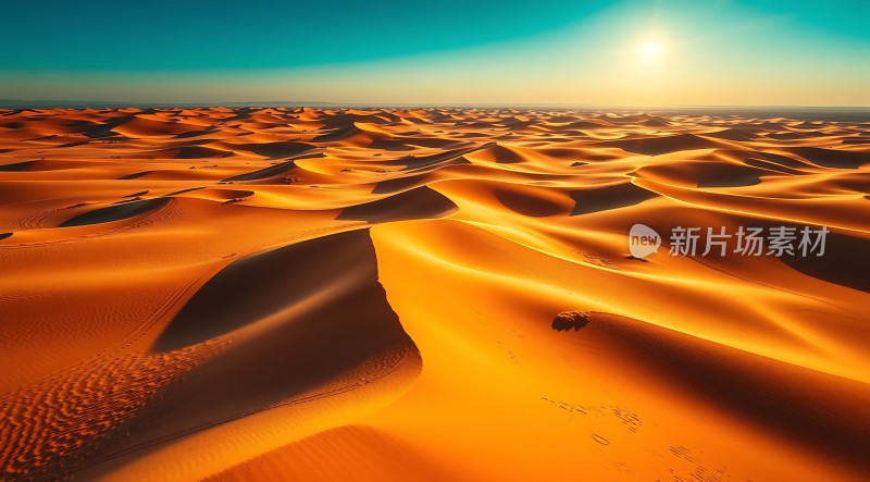 金色沙丘下的宁静黄昏