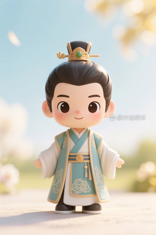 古风卡通玩偶插画