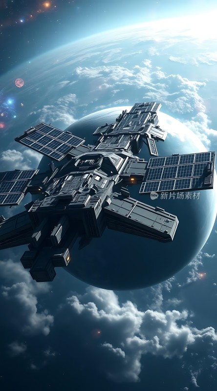 星际飞船遨游宇宙