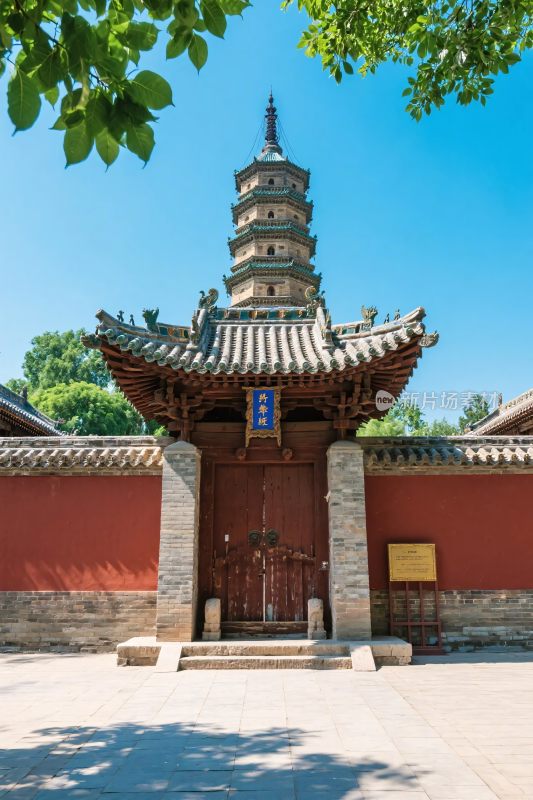 古寺塔楼古建景观