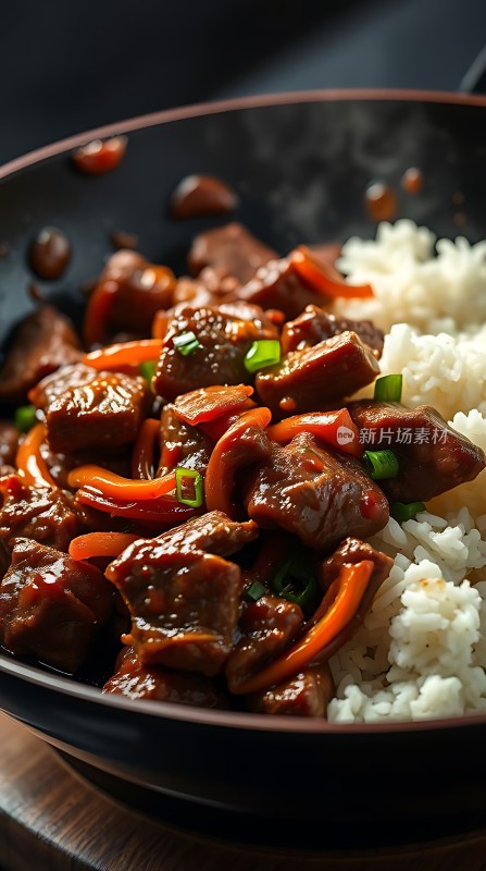 牛肉胡萝卜盖浇饭