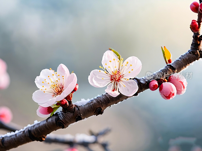 花朵乡村自然温馨粉色