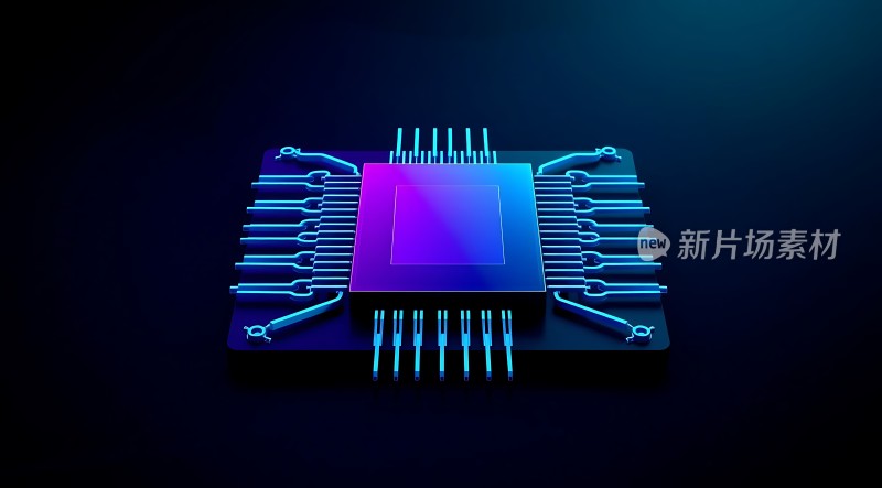 新片场素材芯片科技感